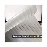 FANNA CH8 Moderne PET-Fensterfolie mit Rillenglas-Optik, Mattierter Oberfläche, Wasserfest, UV-Schutz, Dekorative Selbstklebende Fenstertönungsfolie