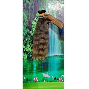 Cabello humano sin procesar marrón claro para un aspecto natural y un estilo sin enredos con hebras alineadas con cutícula completa - Product Image 5