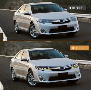Conjuntos de Faros Delanteros Modificados con Luces LED de Conducción Diurna y Luces de Lente de Agua para Camry 12-14 - Product Image 6