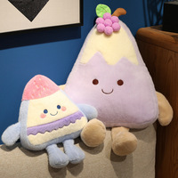 Peluche Gâteau aux Fraises Adorable - Jouet en Peluche Super Doux Rempli de Coton PP pour Anniversaire
