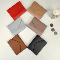 Dompet Wanita Baru Model Sederhana Lipat Tiga Pendek Multi-Kartu Multi-Fungsi dengan Lapisan Poliester