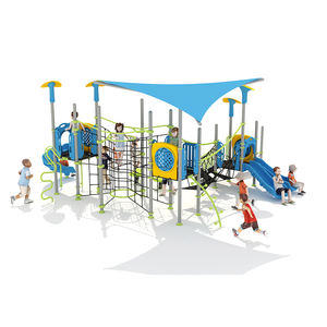 Nouveau ensemble de terrain de jeux d'extérieur avec toboggan, pour enfants, extérieur, équipement commercial, vente en gros, - Product Image 2