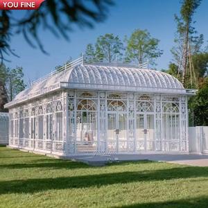 YOUFINE Wit Smeedijzeren Paviljoen Kas Oranjerie voor Landgoederen Achtertuin Tuin - Product Image 5