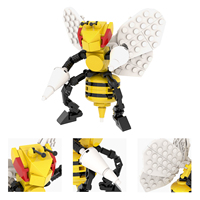 Kits de Ladrillos MOC de la Película de Anime Creatividad: Abeja, Contenedor, Ladrillos DIY, Bloques de Construcción, Juguetes para Niños MOC1782