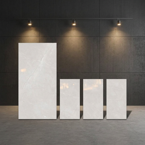 Azulejos de porcelana fina Sicily Gray de 800x1600 mm con aspecto de piedra rústica para diseño de pisos y paredes - Product Image 1