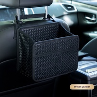 Boîte de rangement pour dossier de siège de voiture, sac de rangement pour poubelle, porte-gobelet, tapis antidérapant, avec texture. Vente directe d'usine, en stock.