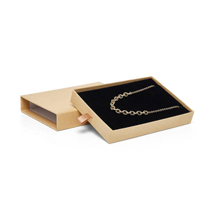 Custom Logo Rigid Paper Sliding Drawer Jewelry Packaging Box with Jewelry Insert Holder Small Gift Box - Product Image 2