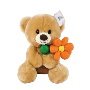 A07096 22 см Высокое качество профессиональное производство плюшевый медведь цветок медведь мягкие животные детские игрушки
