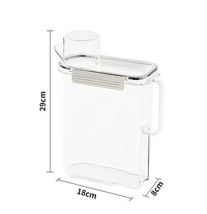 OWNSWING in plastica trasparente per il bagno contenitore di stoccaggio per il bucato detersivo sapone per detersivo in polvere organizzatore per lavanderia - Product Image 2