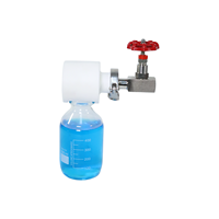 Vanne d'échantillonnage manuelle avec flacon d'échantillonnage en acier inoxydable SS304, connexion filetée pour l'industrie chimique et pétrolière