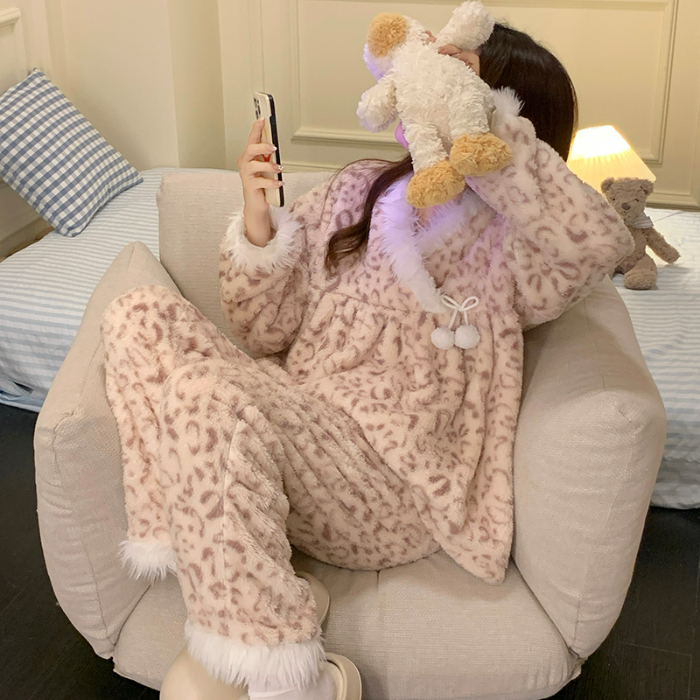 XS971# pink leopard print