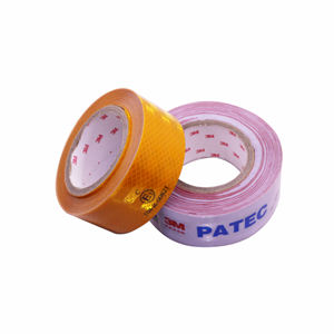 Ruban adhésif rouge et blanc imperméable, autocollant réfléchissant haute visibilité, non déchirable, adapté aux camions remorques - Product Image 1