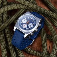 JUELONG Bracelet de montre de remplacement Bracelet de montre en caoutchouc FKM 18/20/22/24mm Bracelet de sport de plongée étanche multicolore