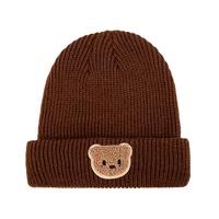 Chapeau chaud en tricot jacquard à motif animal mignon pour bébés et enfants, style coréen, nouvelle collection automne-hiver, en acrylique, idéal pour les voyages