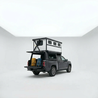 Tente de toit rigide électrique escamotable en fibre de carbone P Show pour camping-car, camionnette, fourgonnette, camping-car quatre saisons, camouflage, télécommande