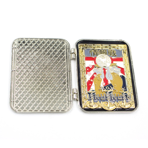 No MOQ Flip Soft spille da bavero Badge personale personalizzato con scheda di supporto può essere chiuso Pin smaltato incernierato aperto - Product Image 3