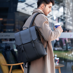 Durable Men Casual <strong>Lightweight</strong> Computer Waterproof Mochilas <strong>Rucksack</strong> 15 Inch Bag Black Laptop Backpack MR1622 - Product Image 4