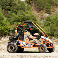 Kart à pédales à essence 212cc refroidi par air 4 temps avec un design attrayant pour les enfants