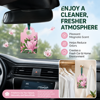 Carte parfumée multi-usages pour voiture et salle de bain, extrait de plantes naturelles, pendentif désodorisant pour intérieur de voiture, aromathérapie