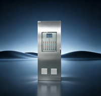 Gabinete de Control PLC de Acero Inoxidable SS304 SS16 Personalizado con Doble Puerta, Sistema de Automatización de Ventiladores