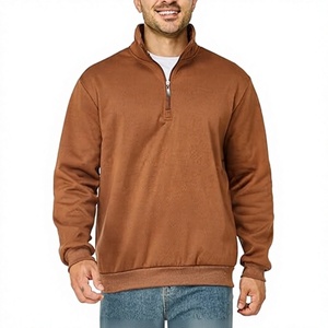 Suéter de Hombre con Cuello Alto y Cierre de Cremallera, Corte Regular, 100% Poliéster, Tejido Transpirable, Diseño Sólido para Invierno, Ondra - Product Image 1