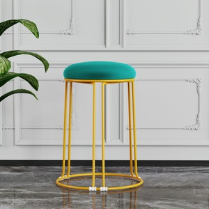 Chaise de salle à manger moderne de luxe en or, <span class=keywords><strong>tabouret</strong></span> renforcé en acier, <span class=keywords><strong>banc</strong></span> de style nordique, <span class=keywords><strong>tabouret</strong></span> de table à manger pour le salon de la maison - Product Image 6