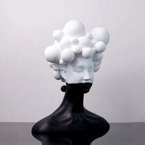 Escultura <span class=keywords><strong>de</strong></span> Resina <span class=keywords><strong>de</strong></span> Figura Femenina Misteriosa, Arte Moderno y Sencillo <span class=keywords><strong>de</strong></span> Lujo Ligero, Adornos para <span class=keywords><strong>el</strong></span> Hogar, Decoración Creativa y Suave - Product Image 3