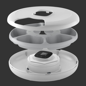 ไมโครชิปตัวป้อนสัตว์เลี้ยงอัตโนมัติแบบตั้งเวลาได้พร้อมชามและเครื่องป้อนอัจฉริยะด้วยการออกแบบโดยไม่ต้องมีการอุดตัน - Product Image 4