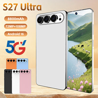 S27 Ultra 2026 Ponsel Pintar Android 5G Edisi Global Terlaris 16GB 1TB Layar 7.3 Inci Baterai 8000mAh Tidak Terkunci Dual SIM Cantik