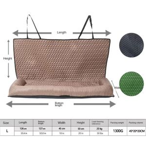 Factory Wholesale Modern Simple Dog <b>Bed</b> Waterproof Material Pet Travel Protection <b>Pad</b> Removable Washable Solid Pattern Soft - Product Image 3