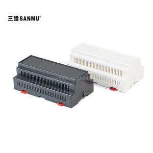 SM3-24-4:88*158*59MM Plastik ABS Enclosure untuk Power Supply Din Rail Enclosure Kotak Persimpangan Elektronik