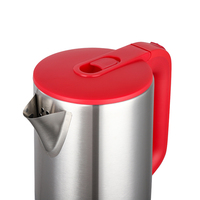 Bouilloire Électrique en Acier Inoxydable 2,2 L 1500 W avec Base Rotative à 360 Degrés et Protection Anti-Ébullition à Sec, Certifiée CE RoHS, Idéale pour la Cuisine Domestique (Vente en Gros)