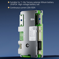 JiaBaiDa 8s-24s 40A 50A 60A 80A 24V 36V 48V 60V 72V BMS intelligent 8s 15s 16s avec chauffage BT UART pour batteries LiFePO4 Li-ion