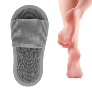 Chaussons de lavage des pieds en silicone antidérapants polyvalents pour brosse de nettoyage magique, exfoliation et massage, 1 pièce - Product Image 2