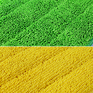 Mopa húmeda trenzada de microfibra comercial personalizada, limpieza, lavable, reutilizable, cabeza de mopa de microfibra, paño de limpieza de suelo plano para suelo - Product Image 2
