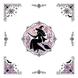 Jeu de Mahjong Américain Personnalisé avec Motif de Sorcière et de Foyer d'Halloween, 160 Tuiles, Tuiles de Mahjong en Plastique Écologique de Luxe et Durables - Product Image 6