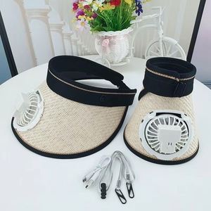 หมวกแก๊ปปีกกว้างกันแดดรุ่นใหม่ปี 2025 ขายดี ชาร์จ USB ได้ ปรับความเร็วได้ เหมาะสำหรับกิจกรรมกลางแจ้ง หมวกเบสบอลสำหรับผู้หญิงและผู้ชาย - Product Image 5