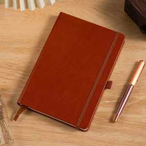 Cuaderno de Tapa Dura A5 de Cuero PU, Encuadernado con Hilo, Páginas Rayadas de Alta Calidad, Personalizado con Logotipo, Regalo, 80-150 GSM - Product Image 3