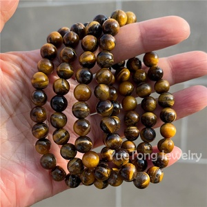 4/6/8/10mm Bracelet de perles de pierre naturelle Bracelet rond d'énergie cristal élastique extensible Bracelet de guérison pour femmes hommes Cadeaux Bijoux - Product Image 4