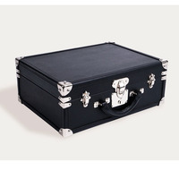 Boîte de montre violette Mini Focus emballage de coffre de montre en gros boîte à bijoux de voyage en cuir de luxe pour montre personnalisée