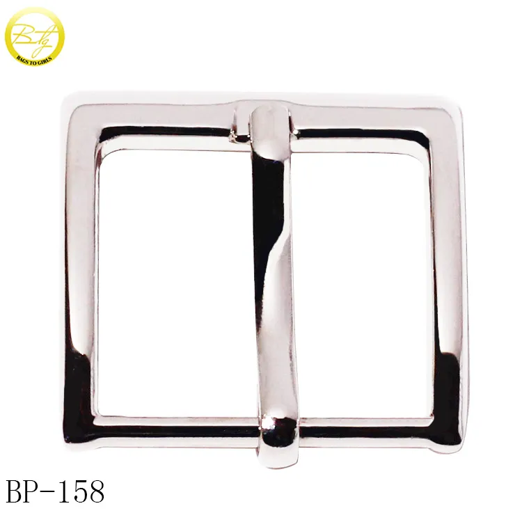 Good quality belt accessory silver pin buckle decorative bags hardware adjustable pin buckle for leather crafts