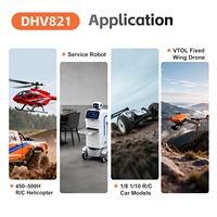 Servomoteur Kpower DHV821 0,03 sec haute vitesse pour drones de course, 7,4 V, engrenage métallique, moteur sans noyau, pour pièces de modèles RC