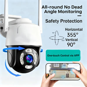 Kamera Keamanan Tahan Air IP65 2MP CMOS WiFi Kamera Luar Ruangan Deteksi Gerakan Pan-Tilt Penglihatan Malam Audio Dua Arah untuk Rumah - Product Image 1