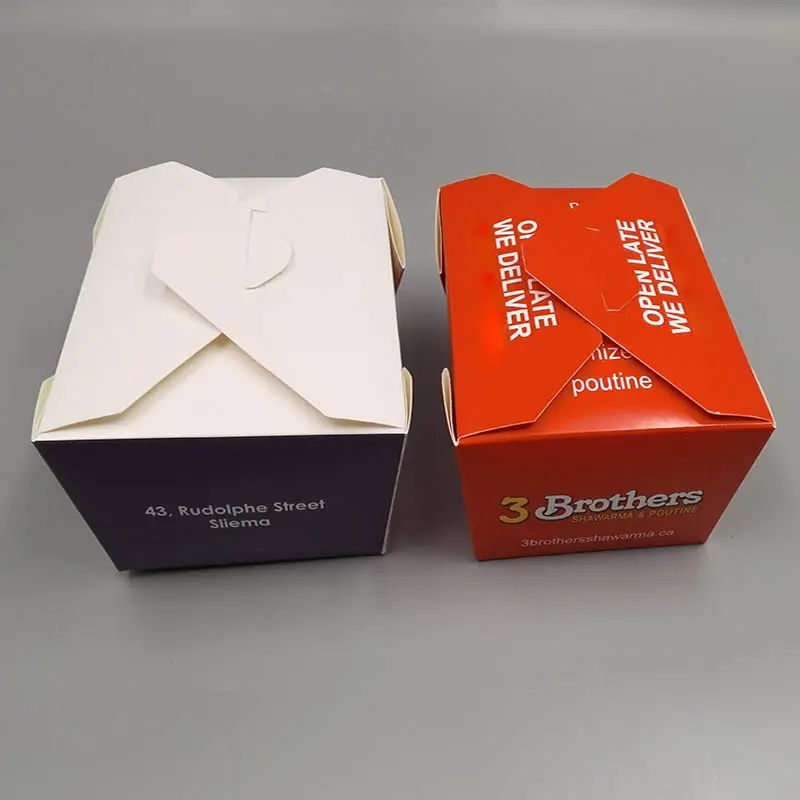 Kingwin kotak makanan kertas cetak kustom sekali pakai di Tiongkok