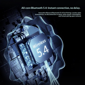 Casque sans fil <span class=keywords><strong>Avatar</strong></span> 50ANC à réduction de bruit active intelligente pour écouteurs 5.4, écran tactile LED, multifonction, intra-auriculaire, IP68 - Product Image 4