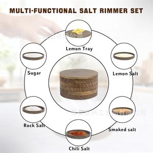 Wooden Margarita Salt Cup Sleeve Cocktail Pourer Bartender Accessory Reusable <b>Bar</b> <b>Tools</b> - Product Image 4