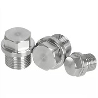 Vis à tête hexagonale en acier inoxydable DIN910 de haute qualité 304/316 pour raccords de tuyaux d'huile, filetages NPT/BSP/BSPT/PT M8-M30
