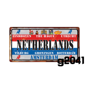 Personnalisé métal étain affiche drapeau vintage métal signe impression bar pub maison <span class=keywords><strong>jardin</strong></span> café restaurant décoration murale rétro métal affiche - Product Image 2