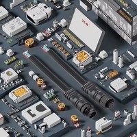 Connecteurs de câbles pour système d'énergie solaire professionnels étanches IP67 M12 5A 300V, mâle-femelle 3P 4P, connexions de fils en cuivre noir