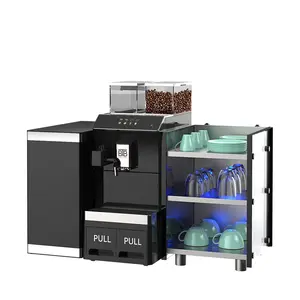 Btb máquina de café automática, btb-101 + 3 uma tela sensível ao toque totalmente automática com máquina para café expresso